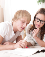 Nerdy teen girl Emma Brown ends up doing anal instead of studying for school