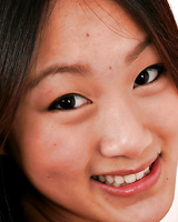 Amateur Asian solo girl Evelyn Lin baring tiny breasts while undressing