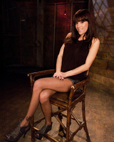 Brunette female Gia DiMarco agrees to be a man's sex slave for an evening