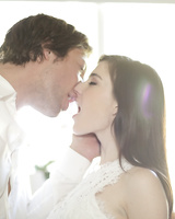 Brunette pornstar Jenna Reid taking it hard from guy with long cock