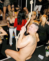 Drunk milfs sucking cock and fucking like whores in crazy club orgy