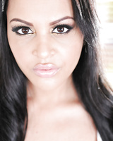 Pierced big tit babe and pornstar Kimberly Kendall flashing breasts