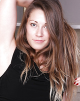 Teen with skinny forms Candice Fergison sensual nudity in a slow manner