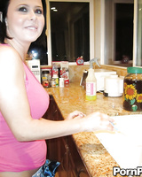 Glamour girlfriend in pink lingerie gets naked for a kinky solo play