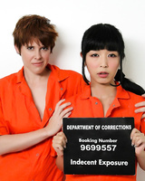 Jailbirds Marica Hase & Lily Cade enjoy a clandestine lesbian kiss and grope