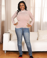 Fatty ebony Maserati amazing nudity moments with foot fetish posing