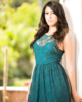 Stunning brunette Maya Bijou & Sophia Leone undressing to pose naked outdoors