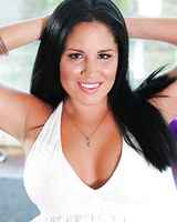 Latina Missy Maze demonstrates her amazing-looking juicy booty