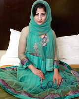 Hot dark haired Nadia Ali spreading legs, sucking penis & getting cum on face