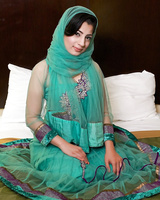 Ethnic girl Nadia Ali strips sexy lingerie to bare hot butt and big nipples