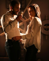 Ria Sunn and her man friend find themselves fucking as a sprinkler goes off