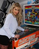 Busty mature MILF spreads in sexy lingerie to finger with big boobs showing