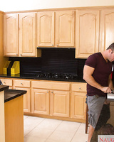 Blonde chick Samantha Rone gets fucked in ass by her gf's brother