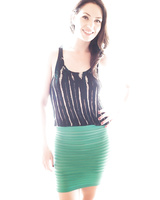 Beautiful skinny babe Sarah enjoys tugging hard on two big black dicks