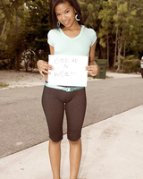 Latina slut Emy Diaz sucks and fucks her way across the desert highway