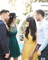 Flighty babes Leah Gotti & Sophia Leone get involved in an outdoor group sex