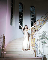 Top Asian pornstar Tera Patrick poses for naughty glam shoot on staircase