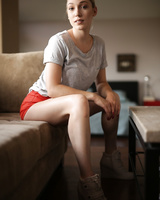 Hot Jenna Sativa takes off her clothes and fools around while she's naked