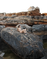 Naked teen is ball gagged and restrained before being submersed in cold water