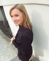 Cute blonde Angel Piaff gets fucked hard in POV after she shows her goodies