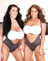 Sarah Nicola Randall and her sister are showing us gigantic boobies