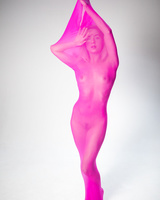 Young blonde girl Alecia Fox shows off her incredible flexibility in the nude