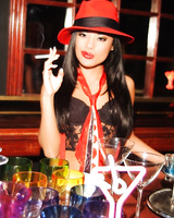 Asian brunette milf Kaylani Lei in sexy outfit is looking for the hard victim with nice cock