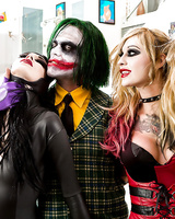 Kinky cosplay pornstars Aiden Ashley and Kleio Valentien sucking dick