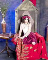 Brunette Latina MILF Aleksa Nicole reveals her big tits and fingers pussy