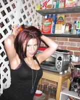 Ex-girlfriend Aleksa Nicole strips off shorts and thong to pose nude for ex