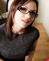 Nerdy chick Alysa Gap gets fucked in the ass by her boss inside her lab