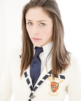 Amazingly lovely teen Anastasia Morna slipping off her school uniform