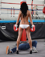 Sporty slut with big tits Aryana Augustine gets fucked and facialized