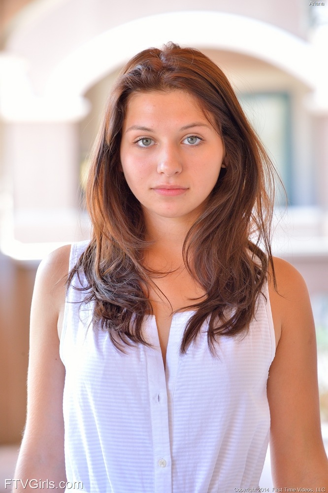 Innocent looking teen flashes hanging labia lips before naked sidewalk stroll