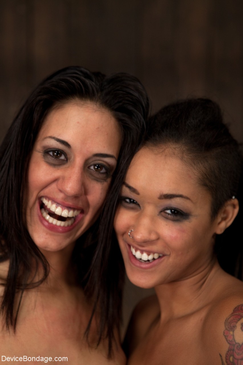 Best friends Lyla Storm & Skin Diamond listen as the other cries out in pain