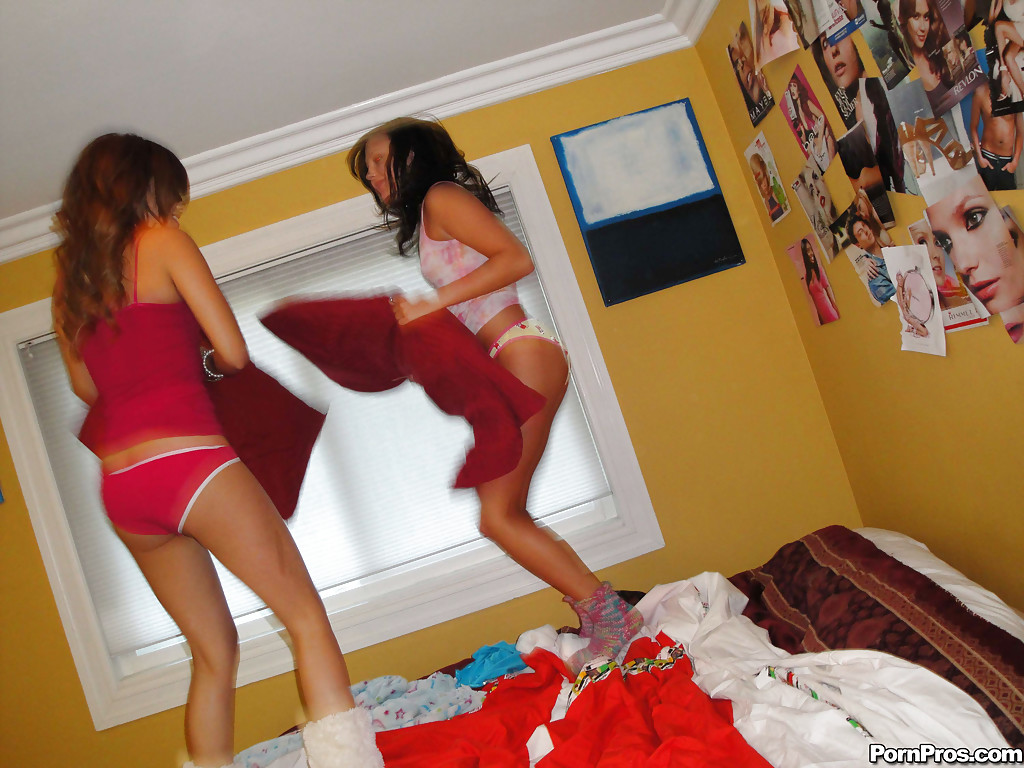 Lesbian teen Ivy Winters and Melanie Rios have fight and then make love