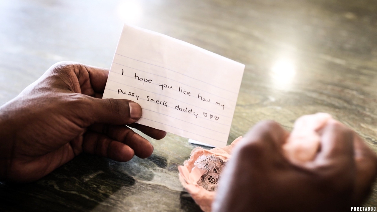 Big black stepdad shows young Piper Perri who's boss in interracial bang