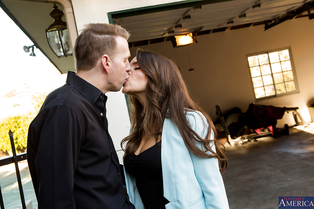 Nice brunette Teal Conrad sucking cock on her friend's wedding