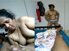 Exclusive- Indian Milf Strip her Cloths and Blowjob