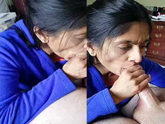 NRI wife sucking Dick and taking Cum in her mouth