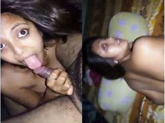 Today Exclusive- Hot Look Desi Girl Blowjob and Fucked With clear Bangla Audio
