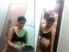 Today Exclusive- Hot Look Desi Randi Bhabhi Strip HEr Cloths and Fucked In Doggy Style by Customer