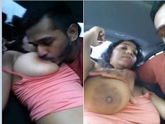 Desi NRI Boob sucking And Blowjob in Car