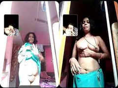 Phenomenal Desi woman slowly removes her outfit and shows her big XXX boobies