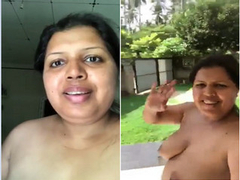 Video call of a busty Desi cougar leads to nudity and bunch of hot XXX things
