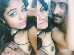 Older mustached dude is making XXX love to a younger Desi with pretty eyes