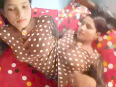 Rowdy Desi teen wears a dress and she is preparing to have a bunch of XXX