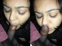 Uncircumcised cock gets sucked by a gorgeous Desi girl in point of view XXX