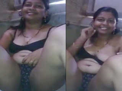 Hot Desi with big natural boobs showing off her wet XXX pussy before the sex