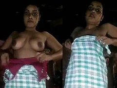 Undressisng and removing the dress to be one hot XXX Desi slut for her man